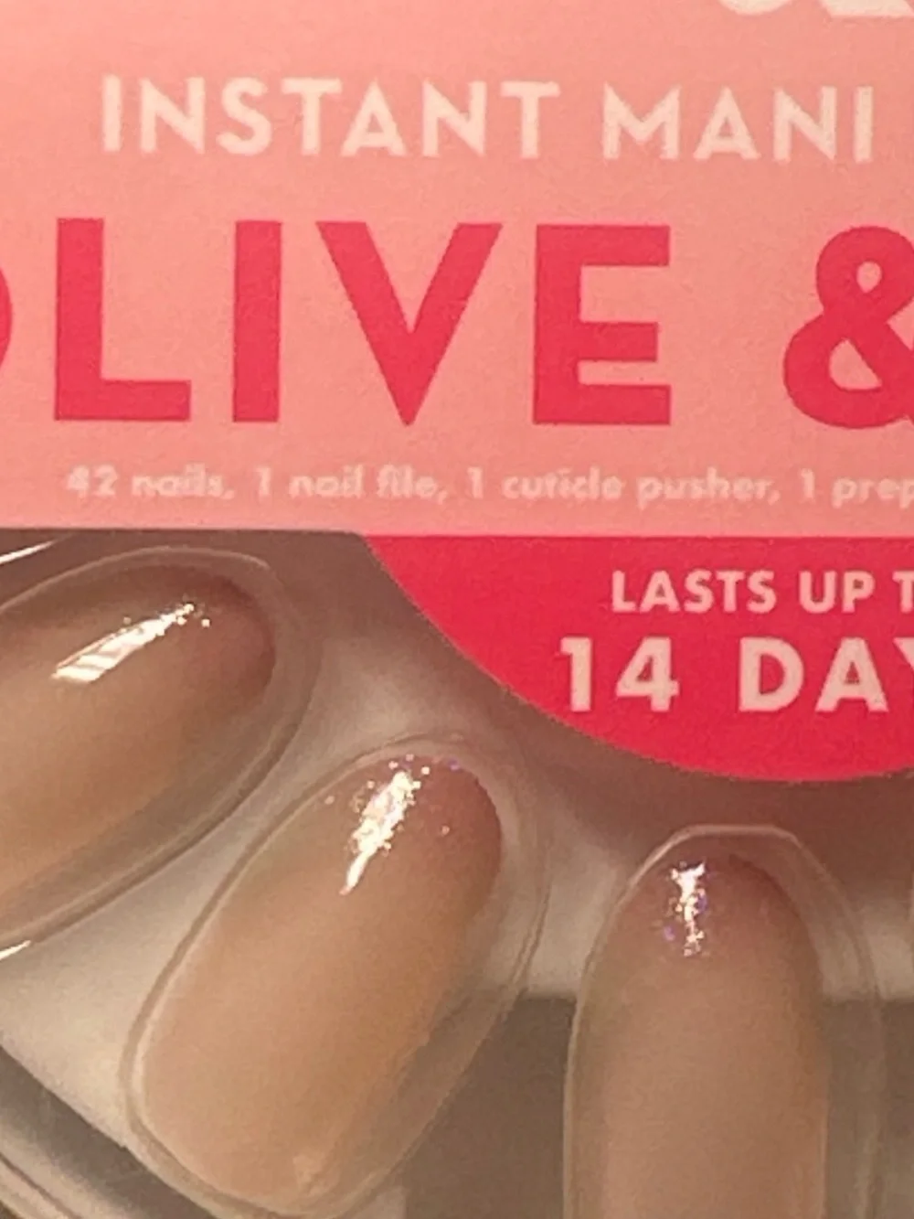 BRAND NEW ‘Olive & June’ oval medium party glitter french Press-Ons